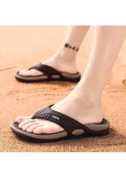 summer men flip flops massage granule men slippers comfortable beach sandals men casual shoes house flip flops bathroom shoes