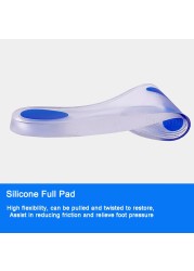 Silicone Gel Orthotic Insoles For Man Women Flat Feet Arch Support Orthotic Shoes Massage Cushion Shock Absorption Insert Cushion