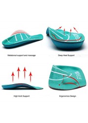 3/4 Length Plantar Fasciitis Arch Support Orthotic Insoles Suitable Flat Foot Correction Varus Relieve Heel Pain Shoes Shoes