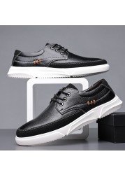 Casual Sneakers Men Fashion Trend Soft Sole Lace-up Mens Shoes Chaus Tufts Homme Mens Casual Shoes Zapato Hombre Soulier Homme