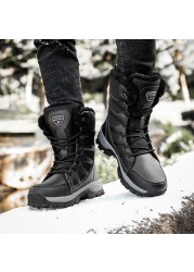 SOLIBEN New Winter Men Women Warm Snow Boots Botas De Neve Sabatos De Reflective Padded Winter Boots Boots Platform Boots