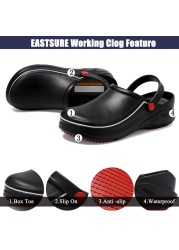 SHENCE EVA Unisex Slippers Non-slip Waterproof Oil-proof Kitchen Work Cook Shoes for Chef Master Hotel Restaurant Slippers