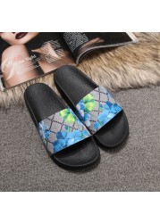 Luxury Women Slippers Pink Star Leather 2021 Summer Men and Women Plus Size Roman Style Sandals Non-slip Outdoor Beach Shoes