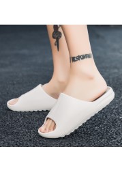 Home Slippers Men Women 2022 Soft Women's Slides Summer Beach Men Toe Slippers Ourdoor Ladies Slipper Platform Mules Shoes Flats