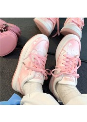 Women Sneakers Sneakers Kawaii Platform Flats Harajuku Fashion Casual Pink Vulcanized Spring Dropshipping Scarpe Donna