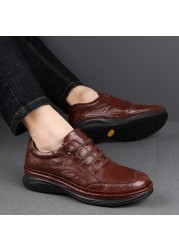 100% Genuine Leather Men's Casual Shoes Best Quality Business Formal Shoes 2019