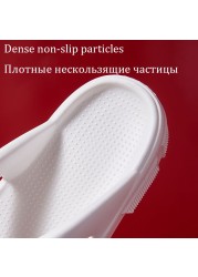 Remouse slipper soft eva women summer 2022 thick platform clip toe sandals woman non-slip bathroom cloud slippers home slides