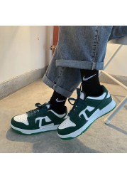 أحذية Harajuku Zapatillas Mujer رياضية ربيعية لعام 2022 ملابس خروج رائعة أحذية رياضية غير رسمية خضراء أنيقة للسيدات أحذية فلكنة