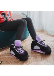 Winter Warm Slippers Women Cute Home Slippers Unisex One Size Sneakers Men House Floor Cotton Shoes Woman EU 35-44 Plush Sliders