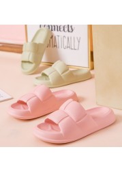 Super Soft Home Platform Slippers Comfortable Soft Bottom Non-slip Bath Shoes EVA Light Slides Couple Indoor Flip Flops