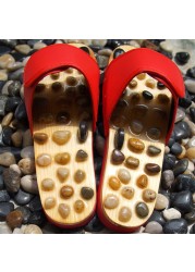 Massage Slipper Shoes Chinese Medicine Pedicure Gallstone Acupresft Foot Acupoint Men Women Health Care Indoor Slippers