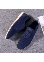 2022 new summer men's British-style shoes classic light breathable mesh flat shoes fashion casual business dress shoes large size