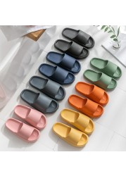 2022 Cloud Sandals Home Slippers Summers Thick Platform Womens Indoor Bathroom Anti-slip Slides Ladies Men's Shoes Dropshipping