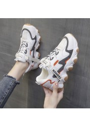 2022 spring, summer and autumn dad shoes breathable Korean version of thick-bottomed sports shoes student casual running shoes