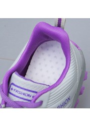 Women leather sneakers all-match outdoor travel shoes comfortable and light running shoes