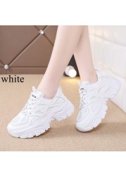 JMPRS Breathable Mesh Sneakers Women 2022 Summer New Fashion Thick Bottom Lace Up Sneakers Woman Solid Platform Casual Shoes