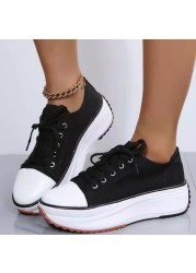 LuasTuas New Sneakers For Women High Platform Lace Up Spring Laddie'S Cool Fashion Shoes Holiday Woman Shoes Size 36-43