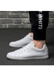 Genuine Leather Breathable Flats Loafers Travel Simple White Sneakers New Fashion Handmade Spring Autumn Casual Shoes