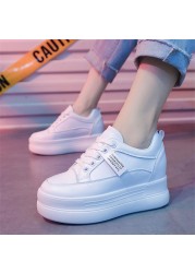 Platform Women Sneakers Autumn Stylish Thick Sole Casual Shoes 8cm Breathable Mesh Walking Shoes Woman Zapatos Mujer New 2022