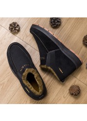 Botas Masculinas Men Snow Boots Warm Plush Winter Vulcanized Shoes Comfortable Warm Casual Sneakers Botas Zapatos Hombre