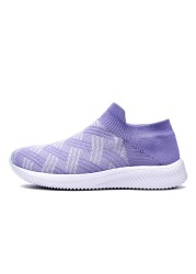 Ladies mesh comfortable lazy shoes and breathable shoes soft sole casual outdoor shoes shoes