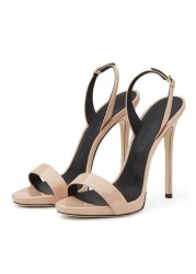 Cool Sept Plus Size 34-45 6 Color Women Sexy High Heel Sandals Open Toe Back Strap Thin Heel Sandals Summer Party Shoes Women