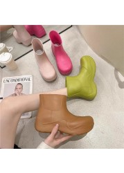 Schoenen Dames Women Rain Boots Bottes Femme Women's Rubber Boots Ladies Rain Boots Rain Booty Woman Bottines Pour Femme Luxury