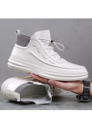 Men Casual Shoes Leather Waterproof Men Sneakers Mens Walking Shoes Comfort Lightweight Casual Leather Formal Shoes