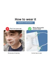 10/5/3/1pcs 3D Mask Arch Anti-dull Inner Support Breathing Assist Mask Inner Cushion Bracket Silicone Mask Holder Respirator