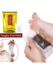 ILHO Ginger Wormwood Detox Foot Patches Deep Cleansing Foot Sticker Anti Swelling Body Detox Detoxification Feet Pad 100-30pcs