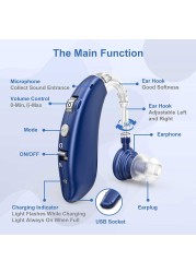 بلوتوث السمع الصم مكبر صوت السمعية USB السمع المسنين الصم صغيرة قابلة للشحن لهجة قابل للتعديل دعوة