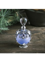 H&D 25ml Vintage Restoring Ancient Ways Hollow-out Rattan Flower Perfume Bottles Empty Refillable (Purple)