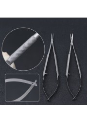 New Eye Microsurgery Instruments 12.5cm Scissors + Needle Holders + Forceps Stainless Steel Surgical Tool