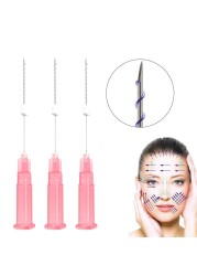 20pcs Korea PCL Hilos Tensores Faciales Single Suture Lifting Tornado/Screw Facial Pdo Thread Lifting Face Lift