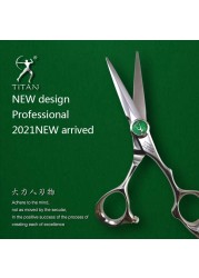 Titan hairdressing scissors 6 inch hair scissors professional barber scissors cutting thinning styling tool hairdressing shear