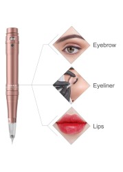 Wireless Permanent Makeup Machine Pen Professional Eyebrows Lips Tattoo Machine Microblading DIY Machine With Needle Cartridge