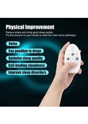 USB Handheld Sleep Aid Device Insomnia Microcurrent Sleep Aid Tool Hold Stress Relief Improve Sleep Quality Health Care