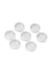 Individual Disposable Eyelash Glue Graft Eyelash Holder Rapid Flower Tumbler Eyelash Extensions Glue Ring 50/100pcs