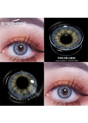 Ishihair Natural Colored Contact Lenses 2pcs Eye Color Contact Lenses Blue Green Beauty Pupils Color Contact Lenses Eye Yearly