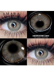 Amara Natural Colored Contact Lenses Blue 2pcs Beautiful Contacts Pupils Colored Contact Lens Yearly Makeup Cosmetics Contact Lens