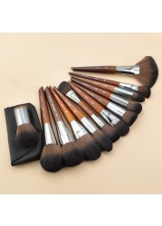 1/2 Makeup Brushes Cosmetic Powder Foundation Brush Blush Contour Eye Shadow Eyebrow Eyeliner Eyelash Blending Beauty Tools