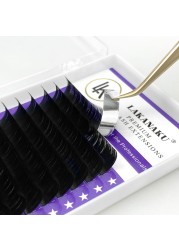 LAKANAKU Mink False Eyelashes Extension 10pcs/lot False Matte Individual Volume Eyelash Extensions Black Matte Eyelash