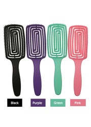 Wide Tooth Arc Massage Comb Anti-static Practical Anti-tangle Comb Salon Styling Non-slip Comfortable Hair Care Hair Brush Comb