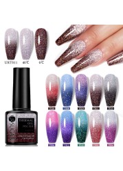 UR SUGAR Thermal Nail Polish Shiny Sequins Effect Color Change Gel Varnish All For Manicure Nails Art UV Semi Permanent Gelak