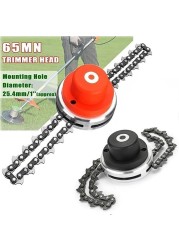 Universal Lawnmower Head With Heavy Chain Metal Grass Trimmer Tool Brushless Cutter For Garden Trimmer Gas Cutter Spare Parts