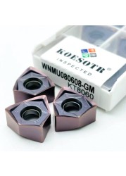 100% Original WNMU080608G High Quality Double-sided Hexagonal 90 Degree Right Angle Quick Feed Carbide Turning Tool WNMU