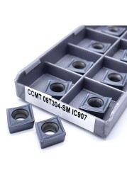 Carbide Insert CCMT09T304 CCMT09T308 SM IC907 IC908 Internal Turning Tool CCMT 09T304 09T308 CNC Lathe Parts Tokarnyy