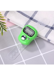 Mini Finger Counter LCD Digital Display Electronic Digital Stitch Marker Row Hand Tally Finger Counter Counting Range 0-99999