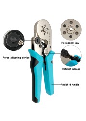 Crimping Pliers Tubular Terminal Hand Tools HSC8 6 - 4A 0.25 - 10mm2 6 - 6A 0.25 - 6mm2 Electric Small Wire Ferrule Clamp Kit