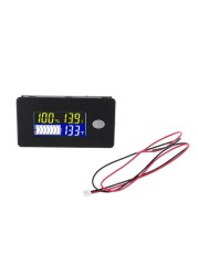 Battery Capacity Indicator 12V 24V 36V 48V 60V 72V 10-100V Li-ion Lead Acid Battery Tester With LCD Temperature Voltmeter